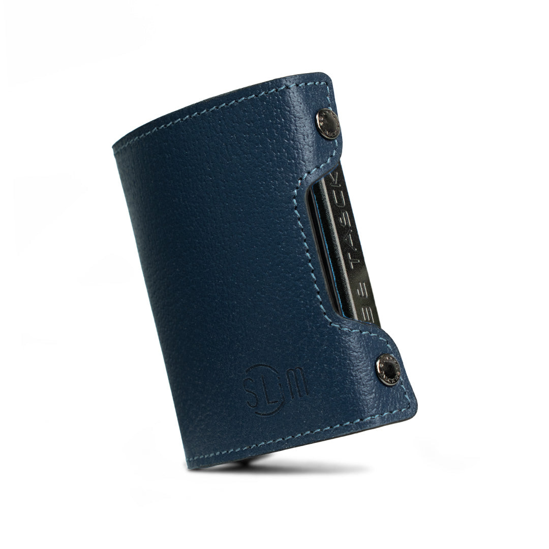 SLim Be Tasck Portafoglio Blu Cinghialino Frame Nero