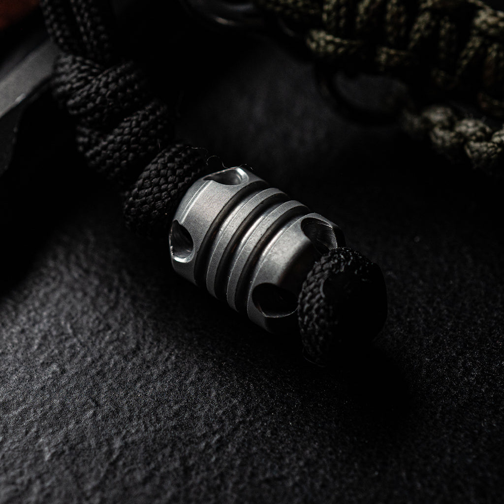 Dango Capsules EDC Bead perlina paracord argento satinato