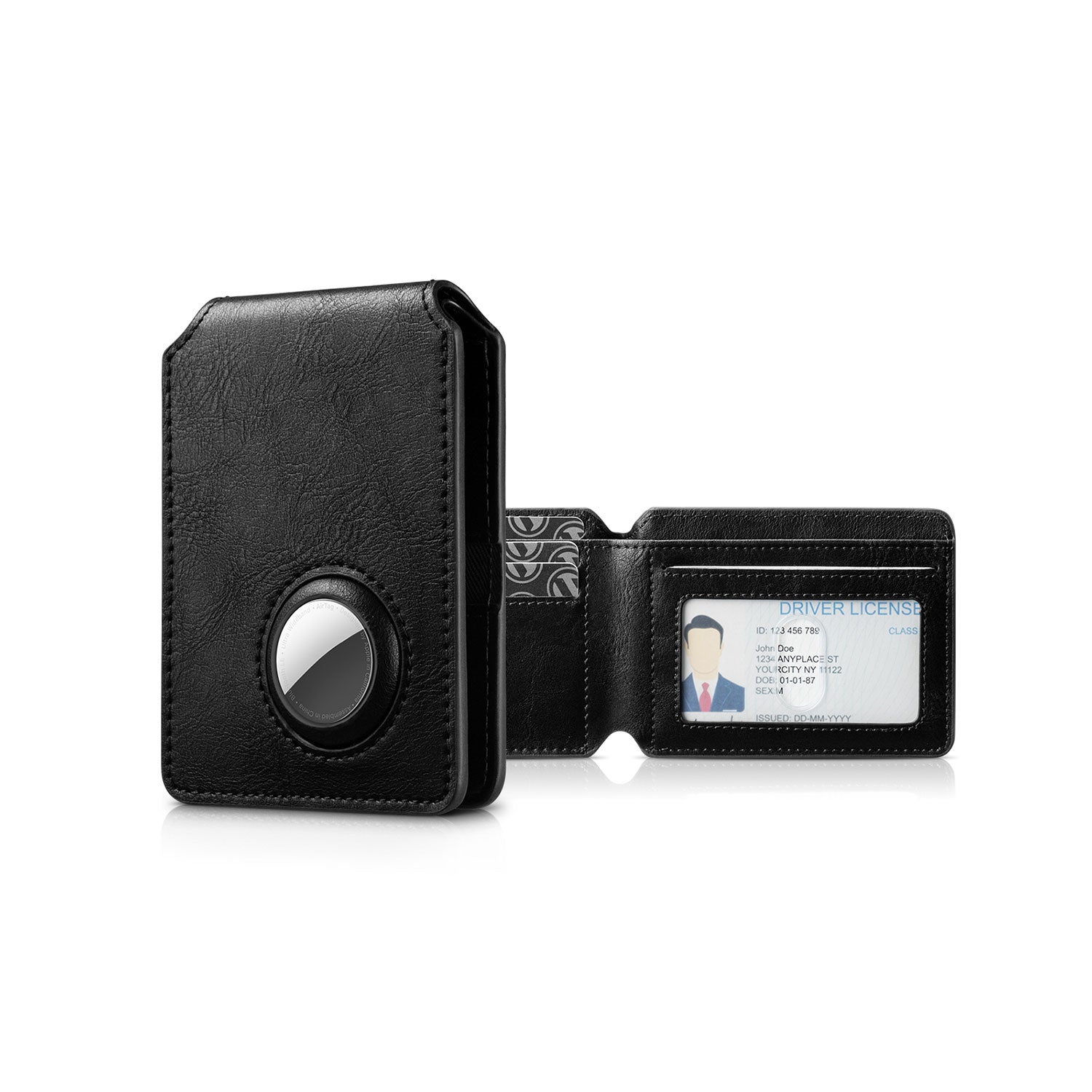 VULKIT AirTag Holder Wallet VW127 portafoglio RFID nero