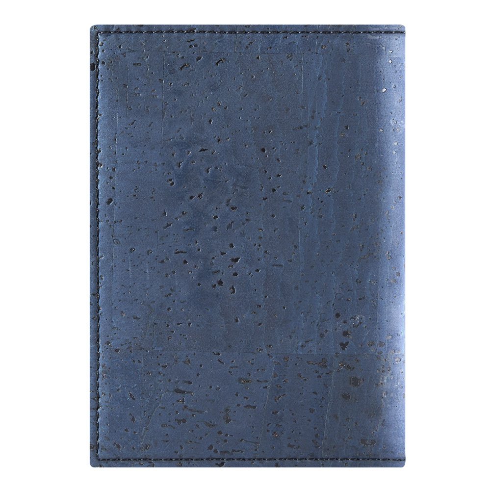 Corkor Wallets portafoglio passaporto sughero blu RFID