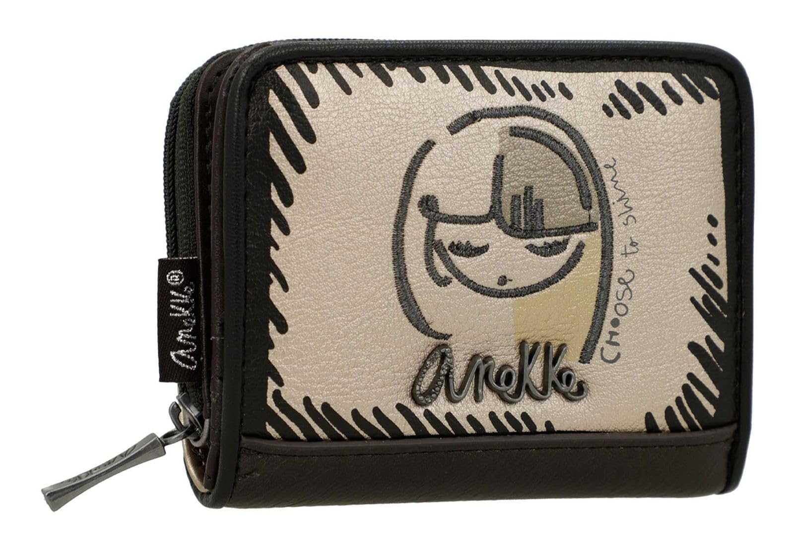 Anekke Nature Koko portafoglio piccolo RFID compatto