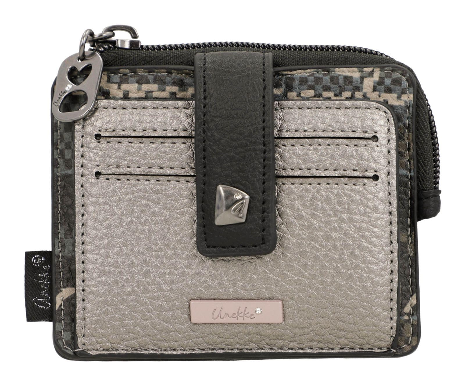 Anekke Iron Portatessere Piccolo con Zip Monete
