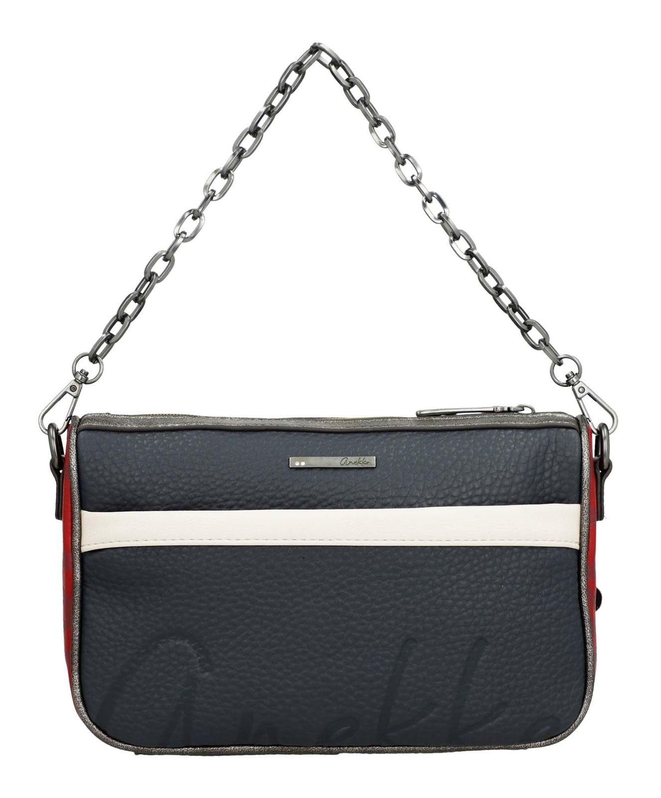 Anekke Essentials Borsa a Tracolla Blu Marino Stampa Fiori