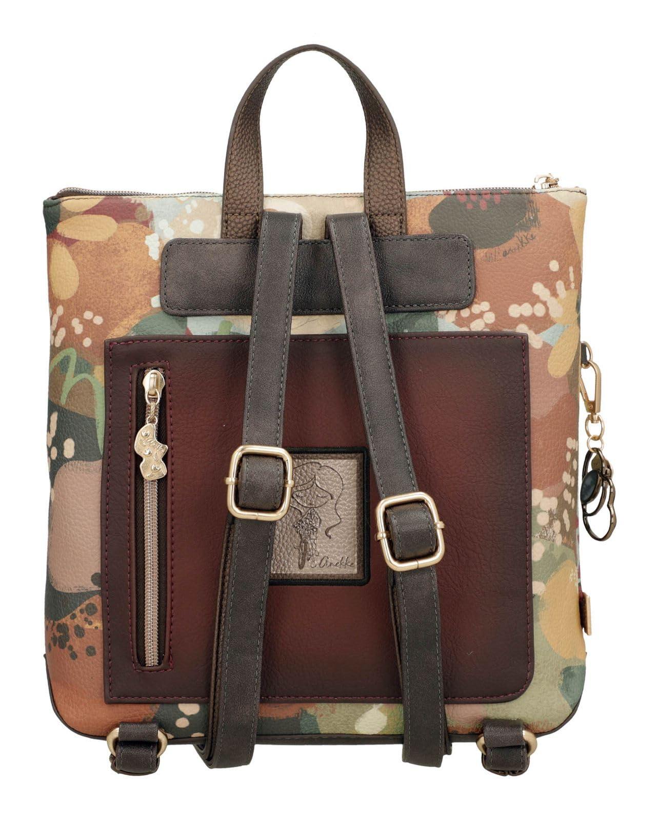 Anekke Blossom zaino quadrato 28x27x8 ricamato