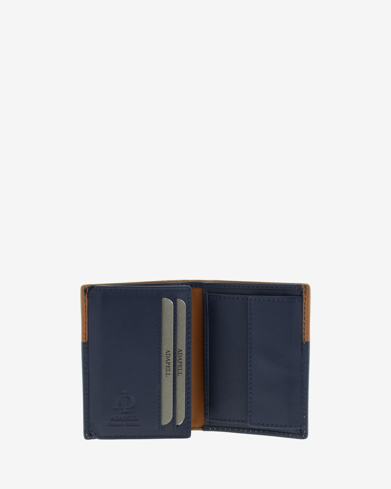 Adapell Elysian 1609 portafoglio uomo pelle blu marino RFID