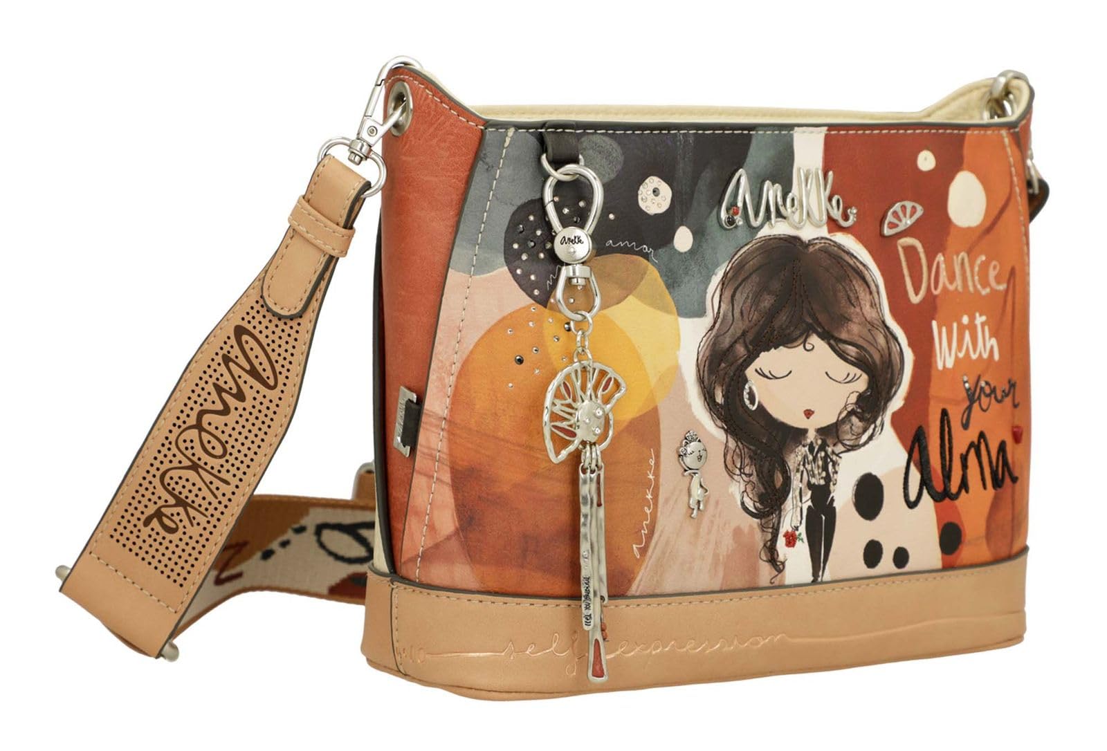 Anekke Alma Borsa Tracolla 23x17 Ciondolo Logo