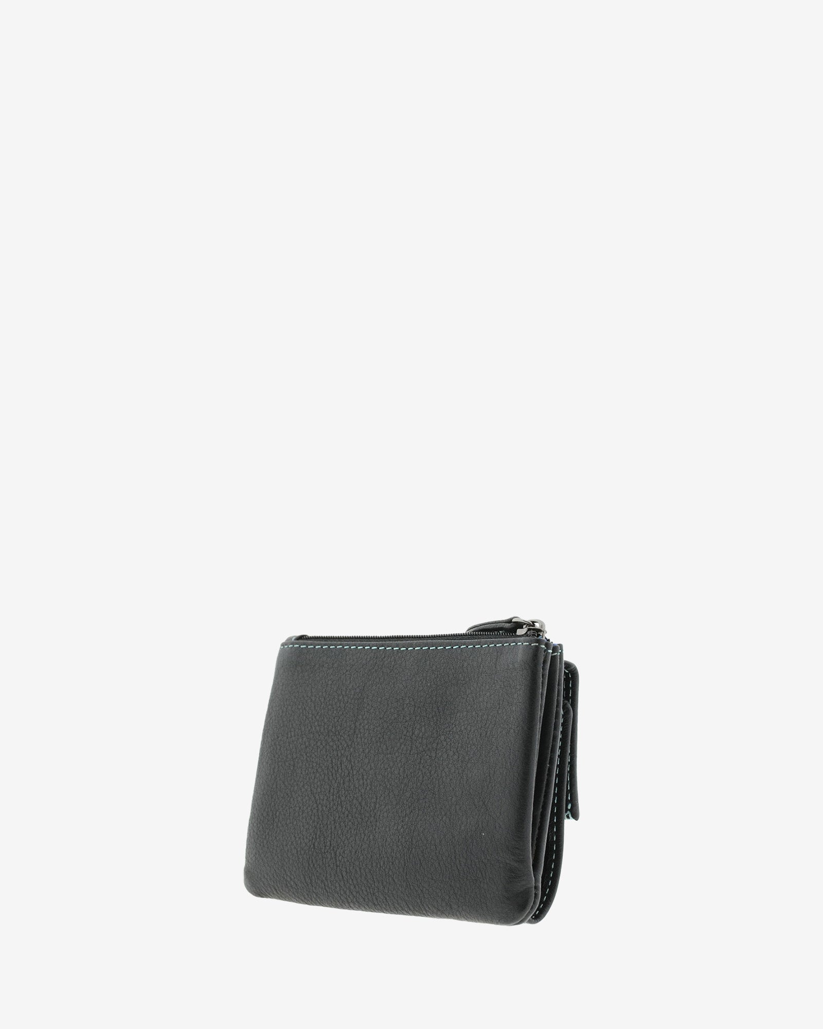 Adapell Satine 4165 portafoglio piccolo nero 6 carte zip