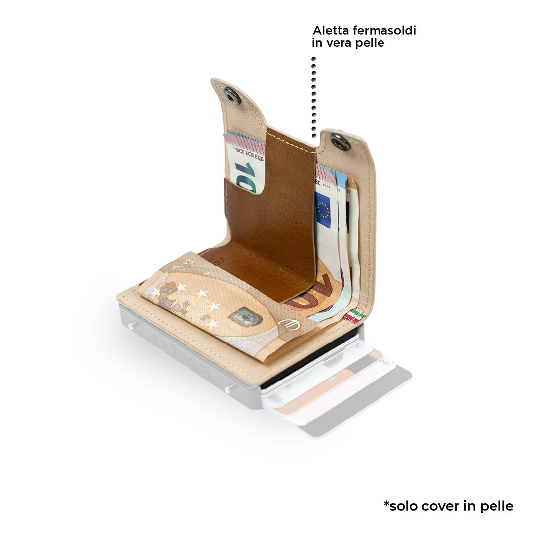 Cover Pelle Be Tasck Vegetale Cognac cover portafoglio pelle