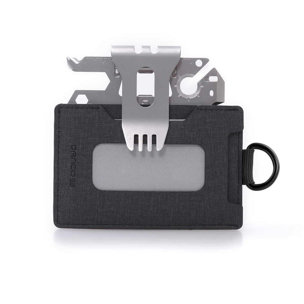 Dango S-Series S1 Stealth portafoglio slim DTEX nero 9 carte bundle