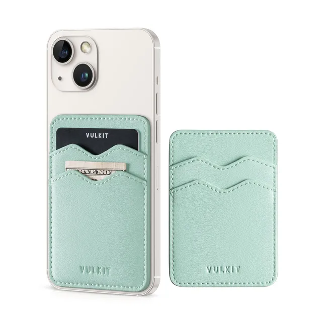 VULKIT VPA100 porta carte telefono pelle verde