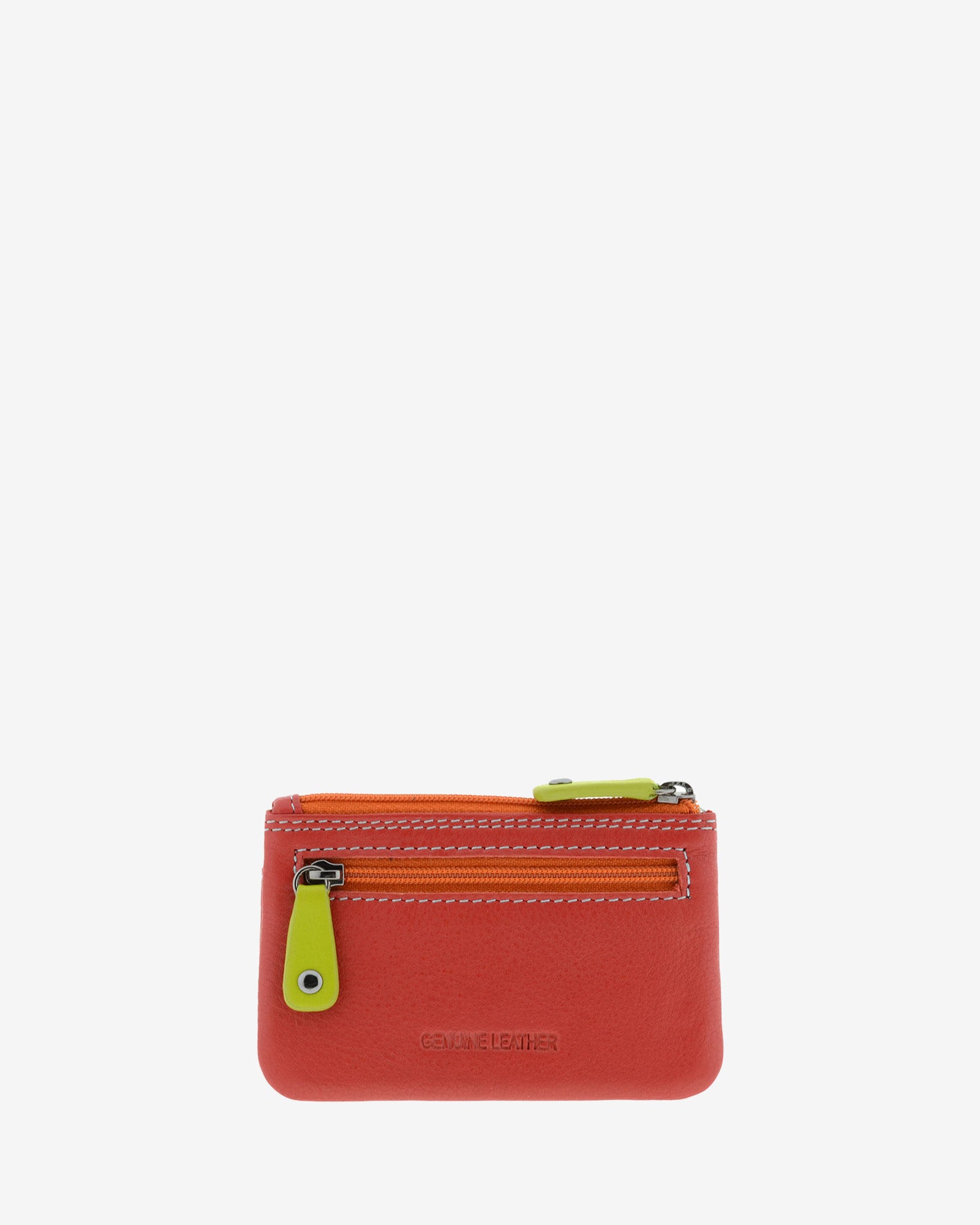 Adapell 8047 portamonete pelle nero doppia zip sottile