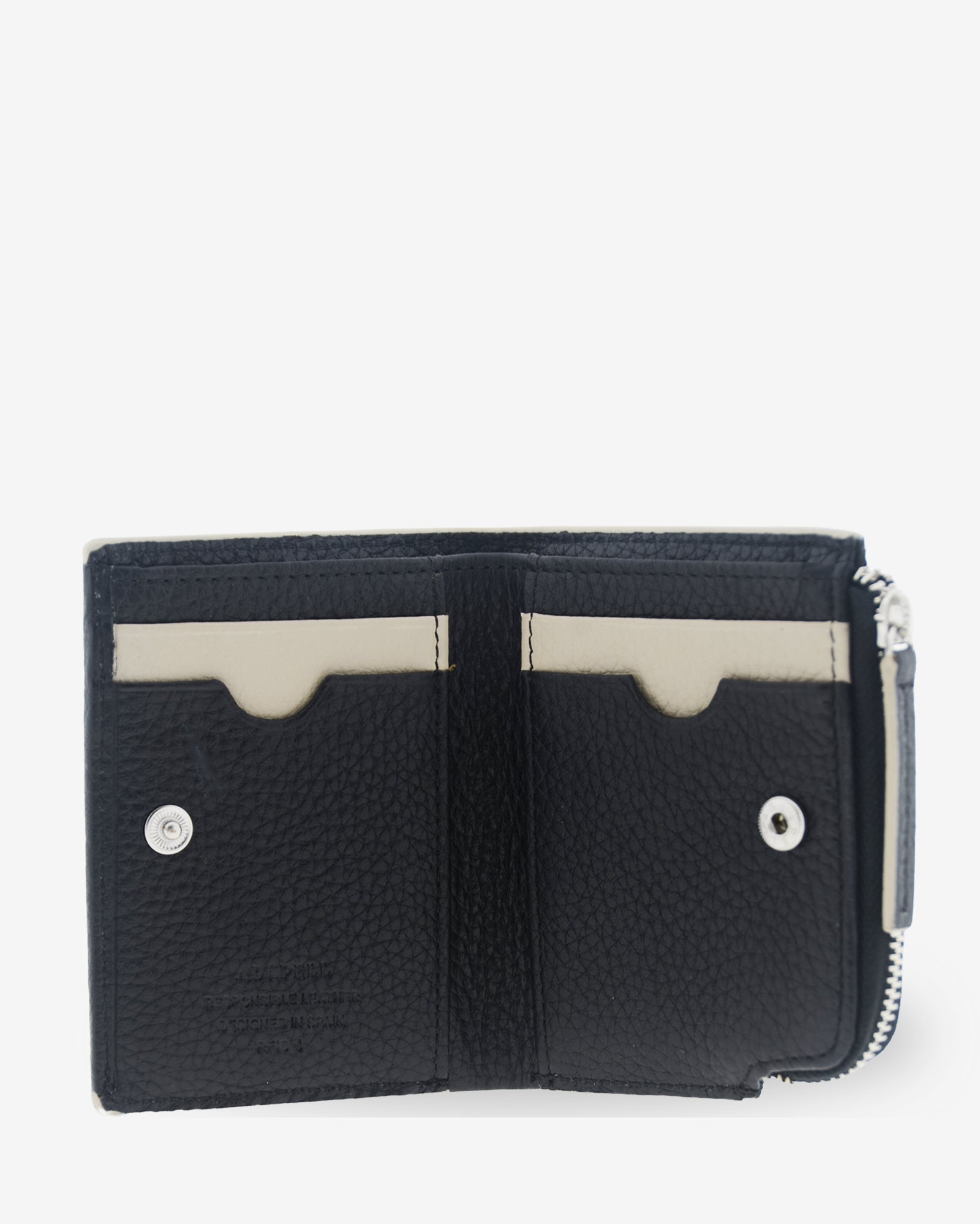 Adapell Nexo 4263 Portafoglio Pelle Nero Sottile RFID