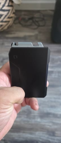 Dango SK1 Slide Kick portafoglio alluminio Jet Black titanio