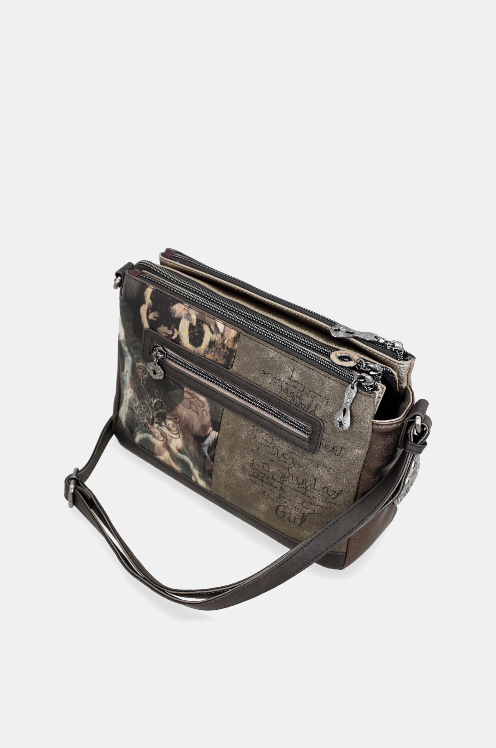 Anekke Real borsa tracolla donna stampa Real
