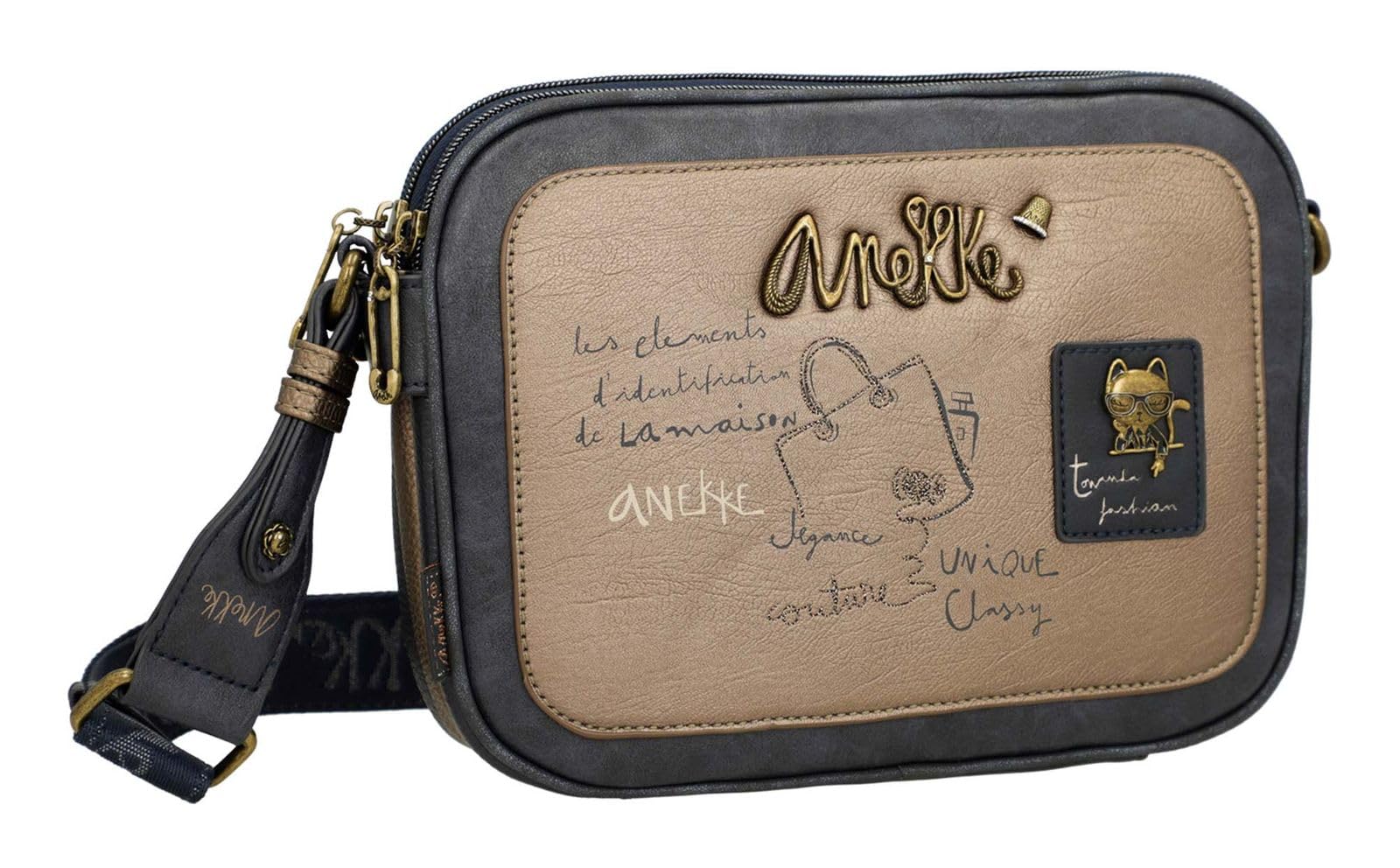 Anekke Boutique tracolla 3 scomparti elegante