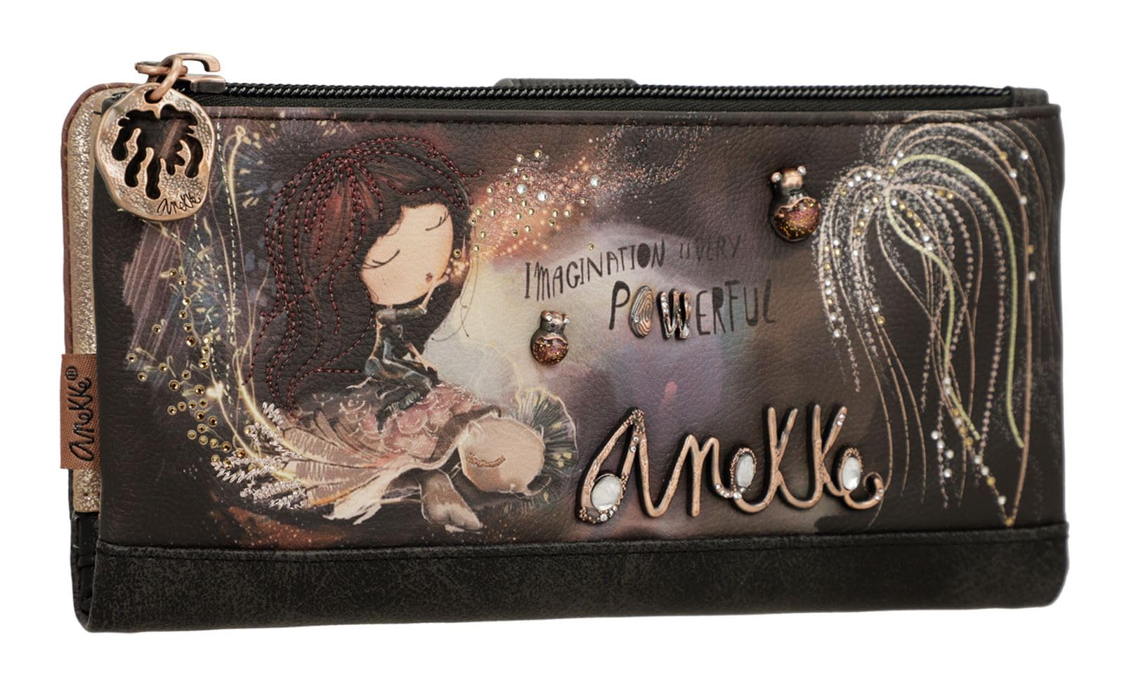 Anekke Dreamverse portafoglio RFID grande 21x10 cm