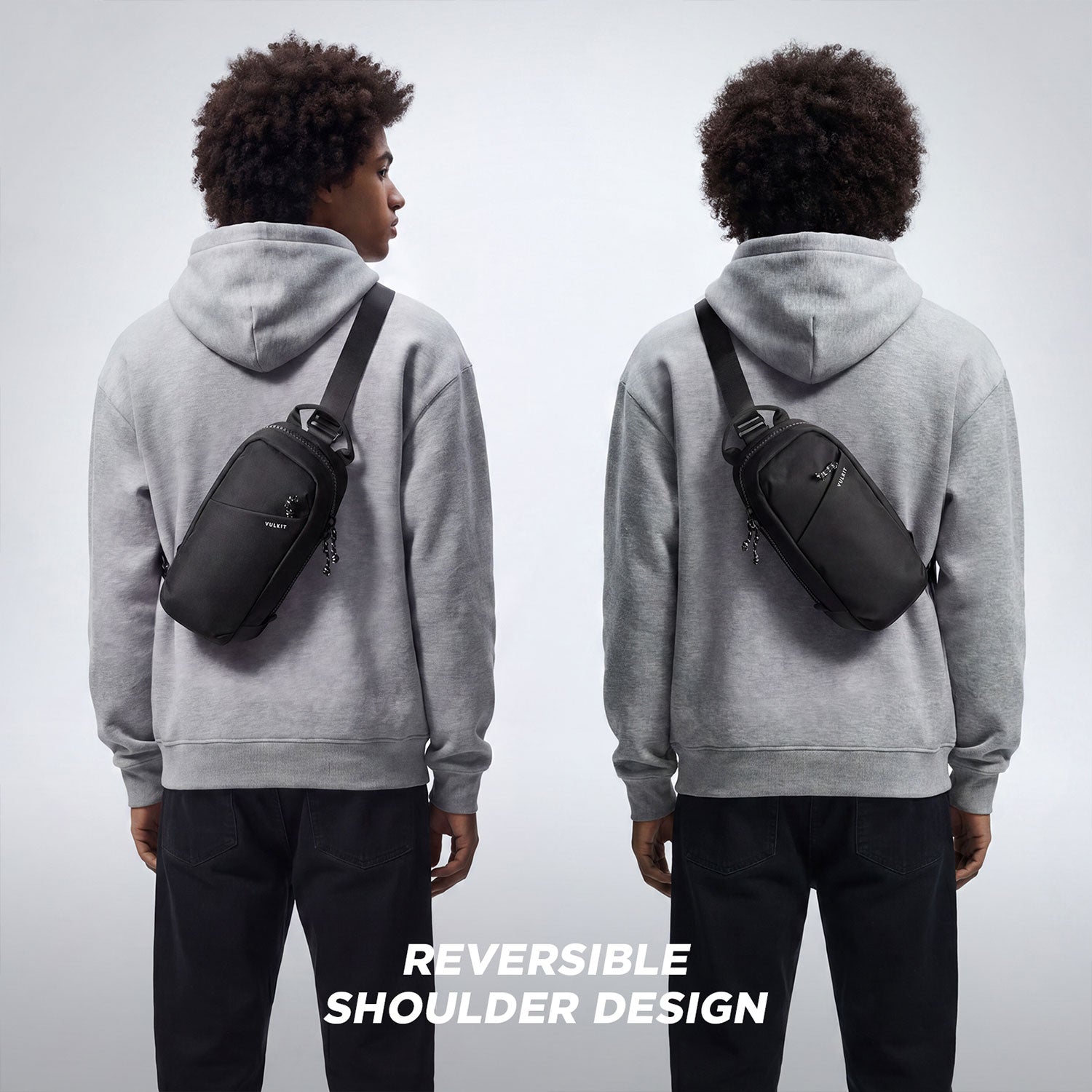 VULKIT Bags VB107 Sling Bag Gaming Tracolla Nero
