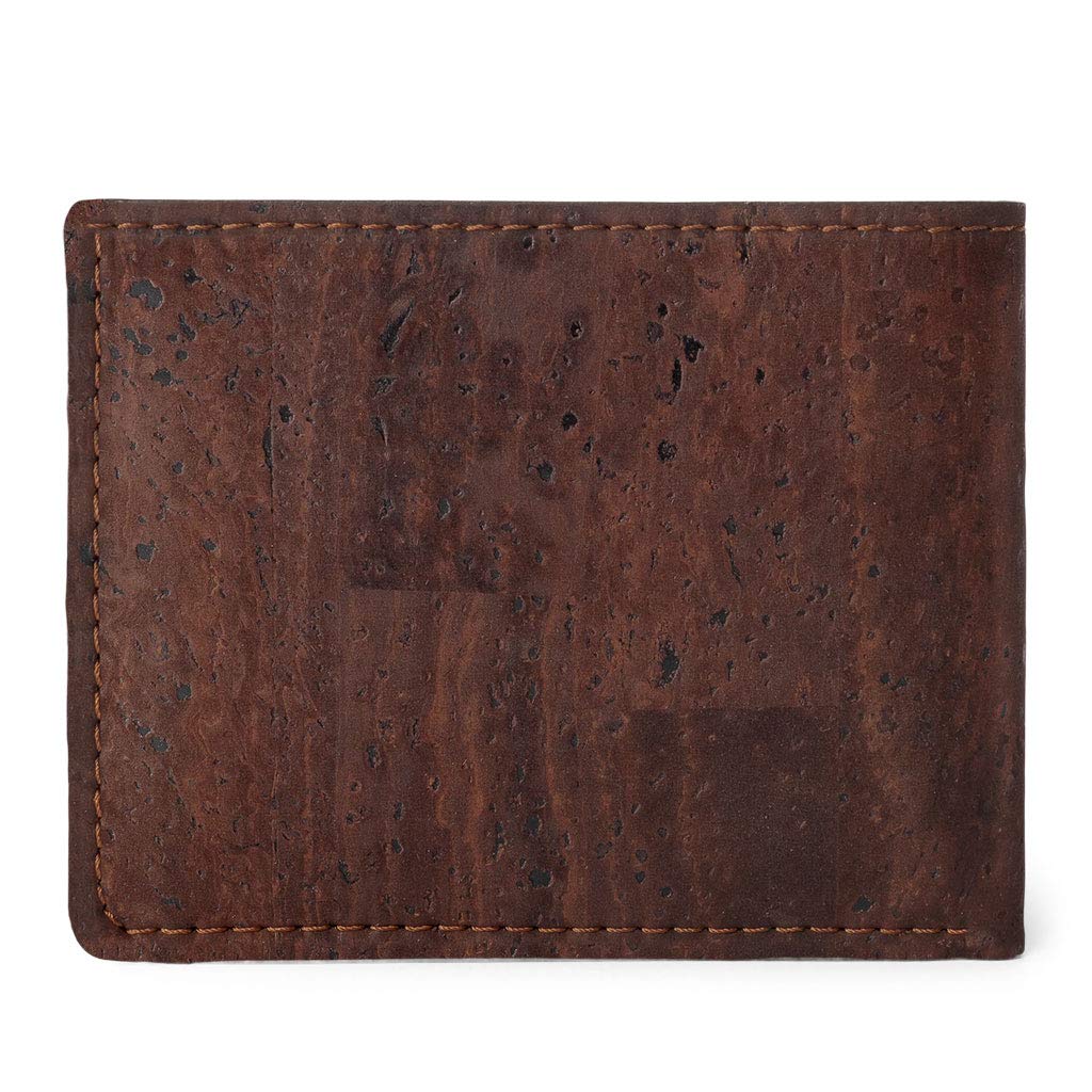 Corkor Wallets S portafoglio uomo sughero marrone 6 carte