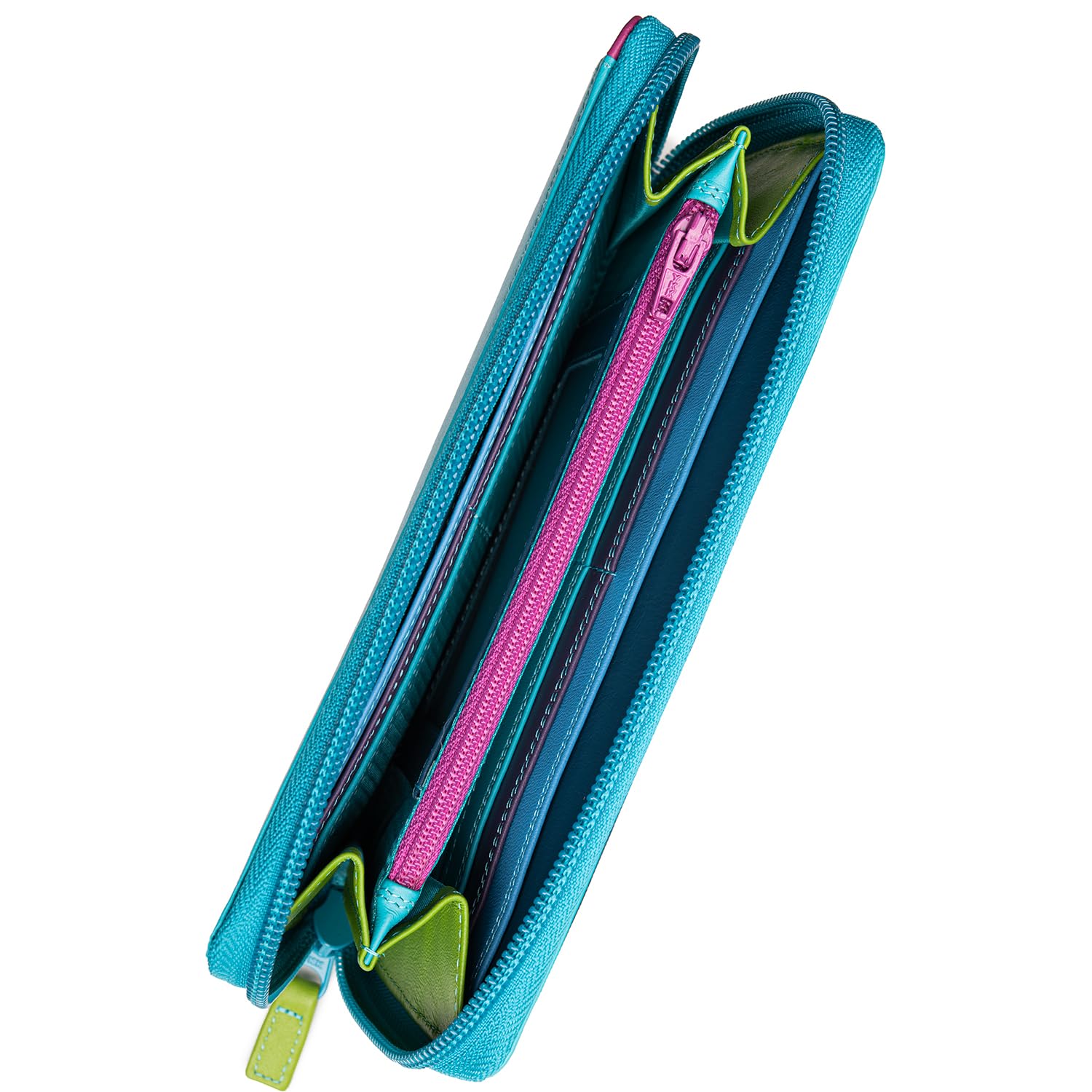 Mywalit Milano Large Zip Around portafoglio Liguria pelle