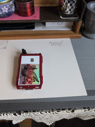 Dango Cords Tethers laccetto collo paracord nero con porta badge