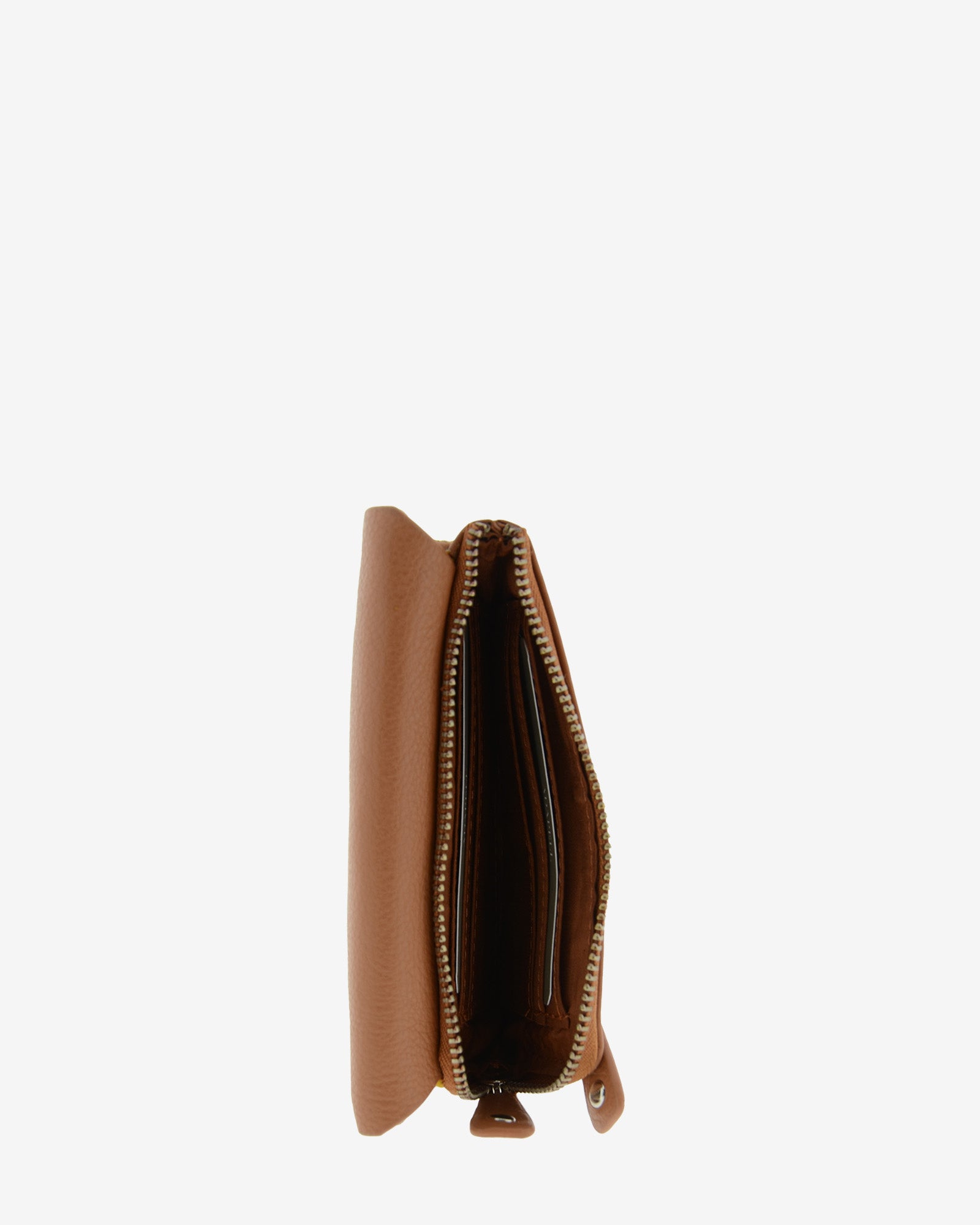 Adapell Lettera 4236 Portafoglio Donna Marrone Doppia Zip