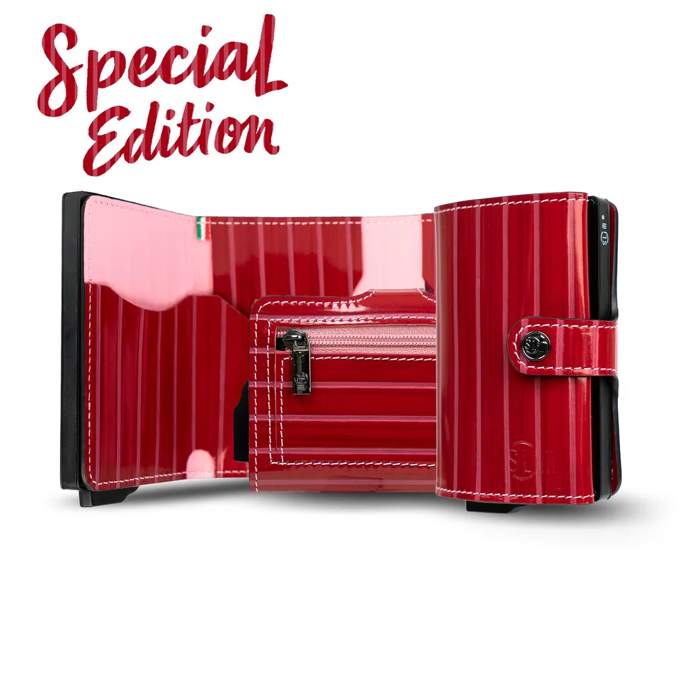 SLim Vera Pelle Special Edition portafoglio Lollipop Fucsia Rosa
