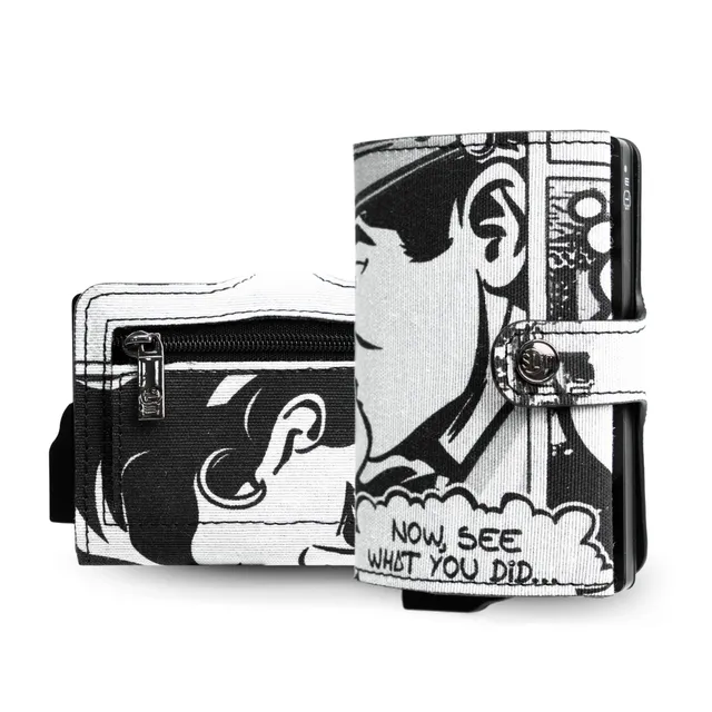 SLim Vera Pelle Portafoglio Comics Bacio Edizione Limitata