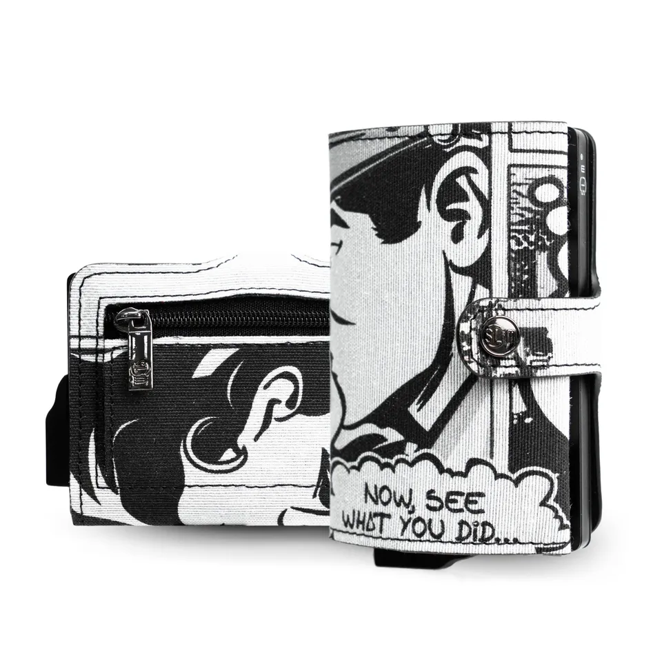 SLim Vera Pelle Portafoglio Comics Bacio Edizione Limitata