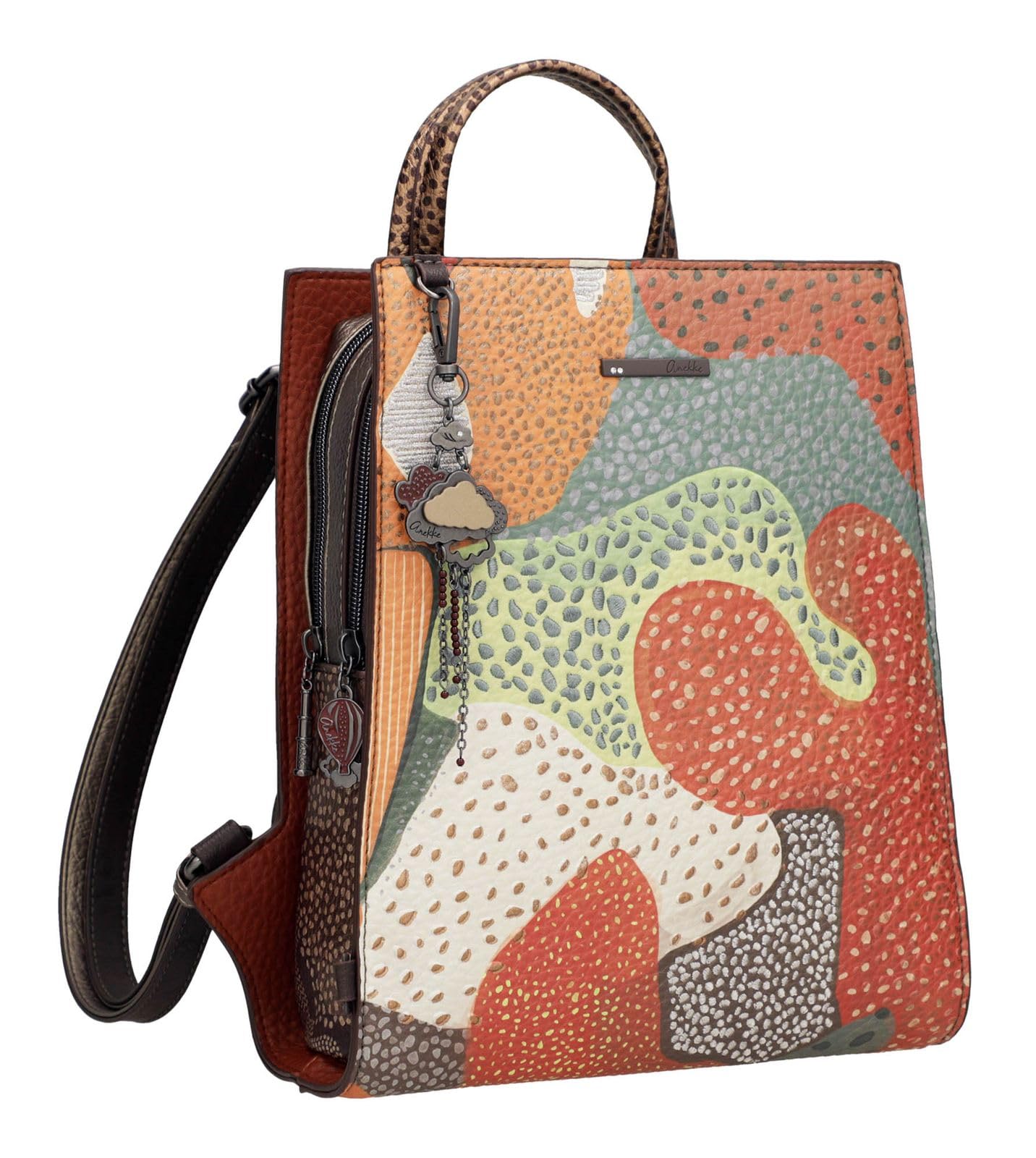 Anekke Odyssey zaino quadrato multicolore 25x29x9 cm