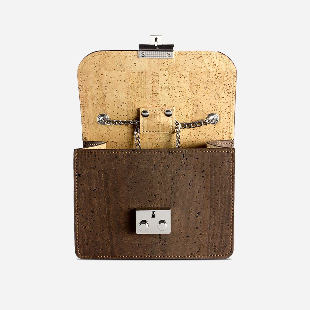 Corkor Bags Pochette Spalla Sughero Marrone Naturale