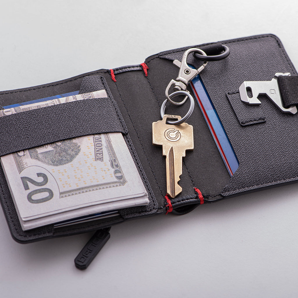 Dango P01 Pioneer Portafoglio viaggio nero DTEX RFID
