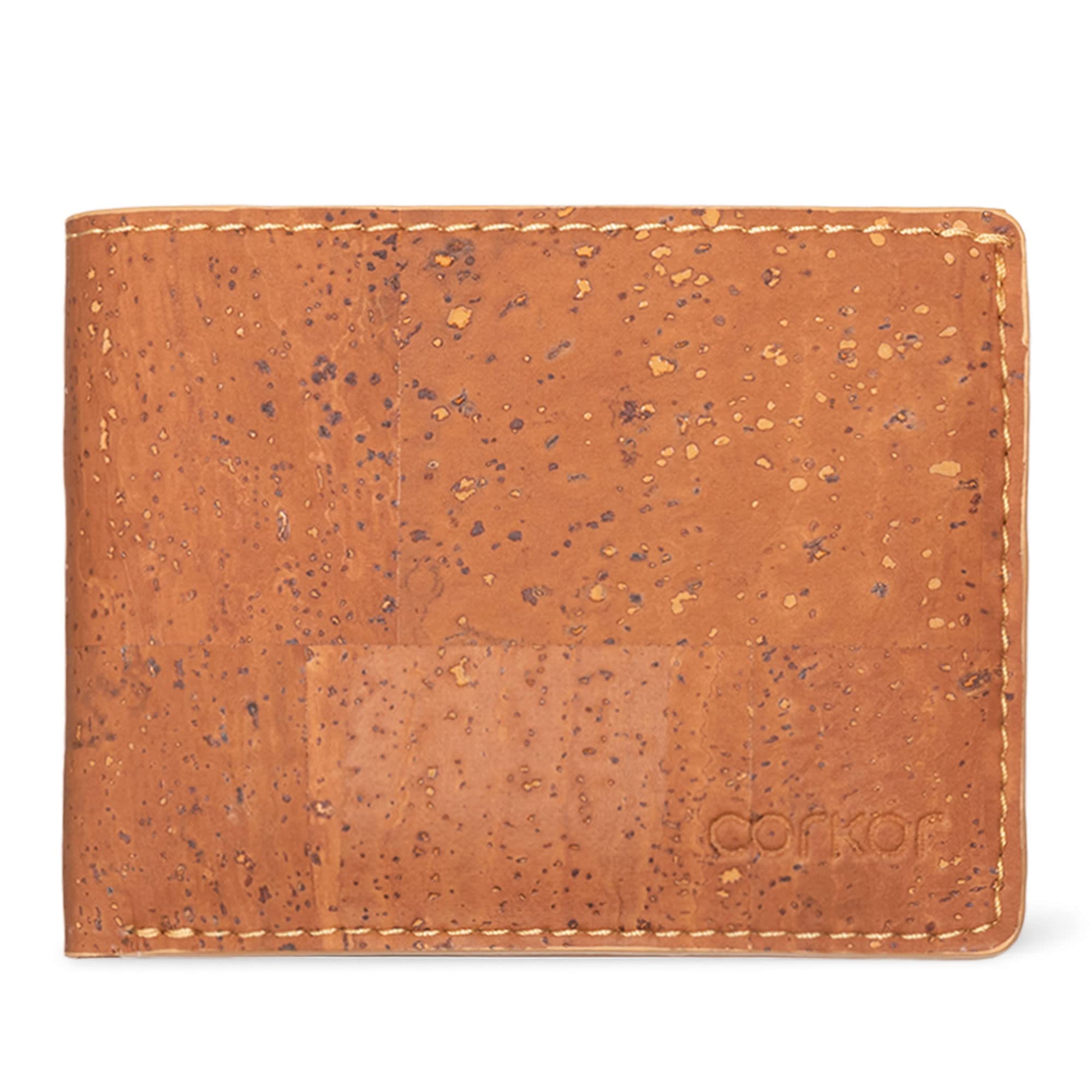 Corkor Wallets S portafoglio uomo sughero marrone 6 carte