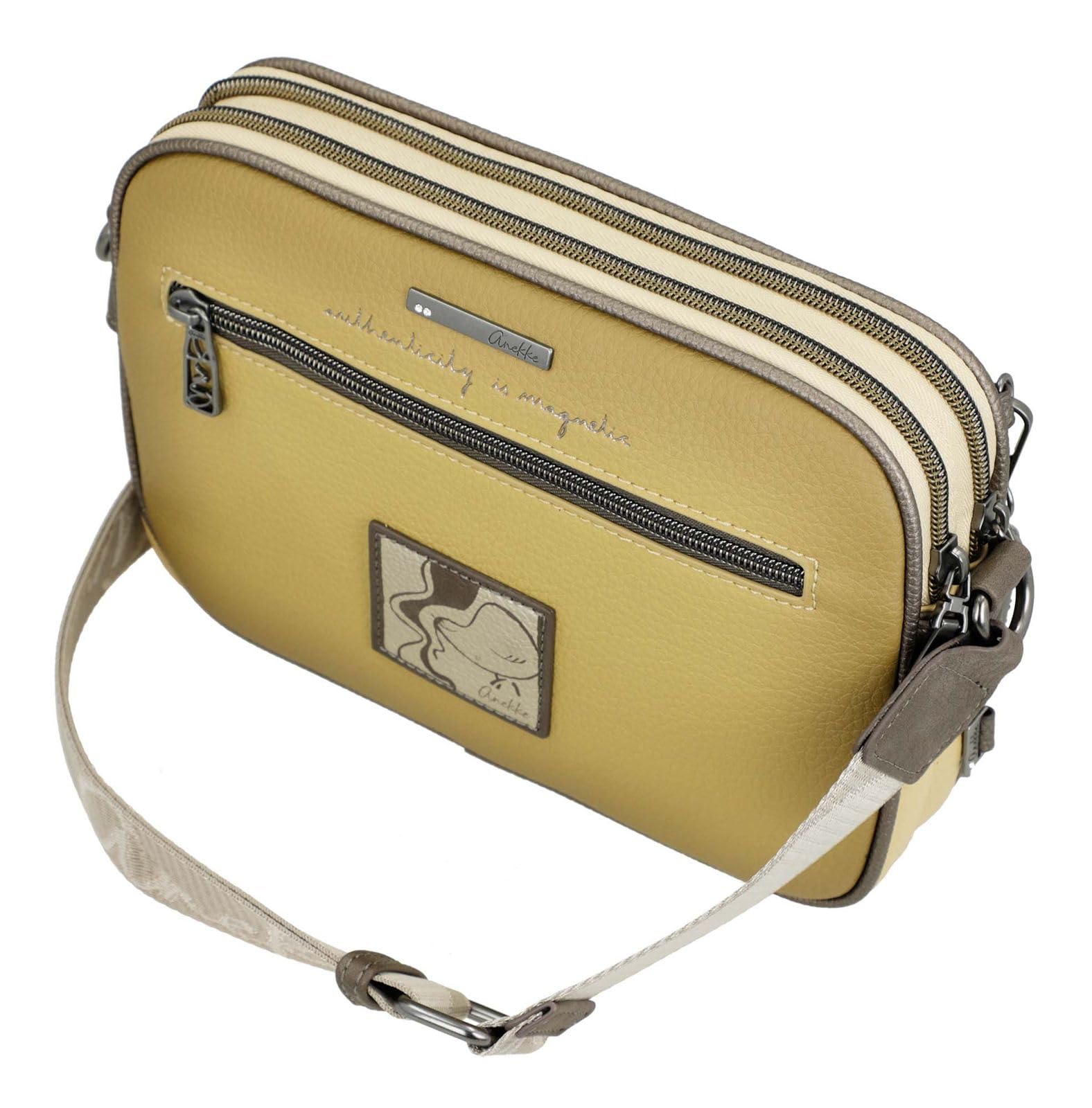 Anekke Branch Borsa a Tracolla Verde Oliva Foglie