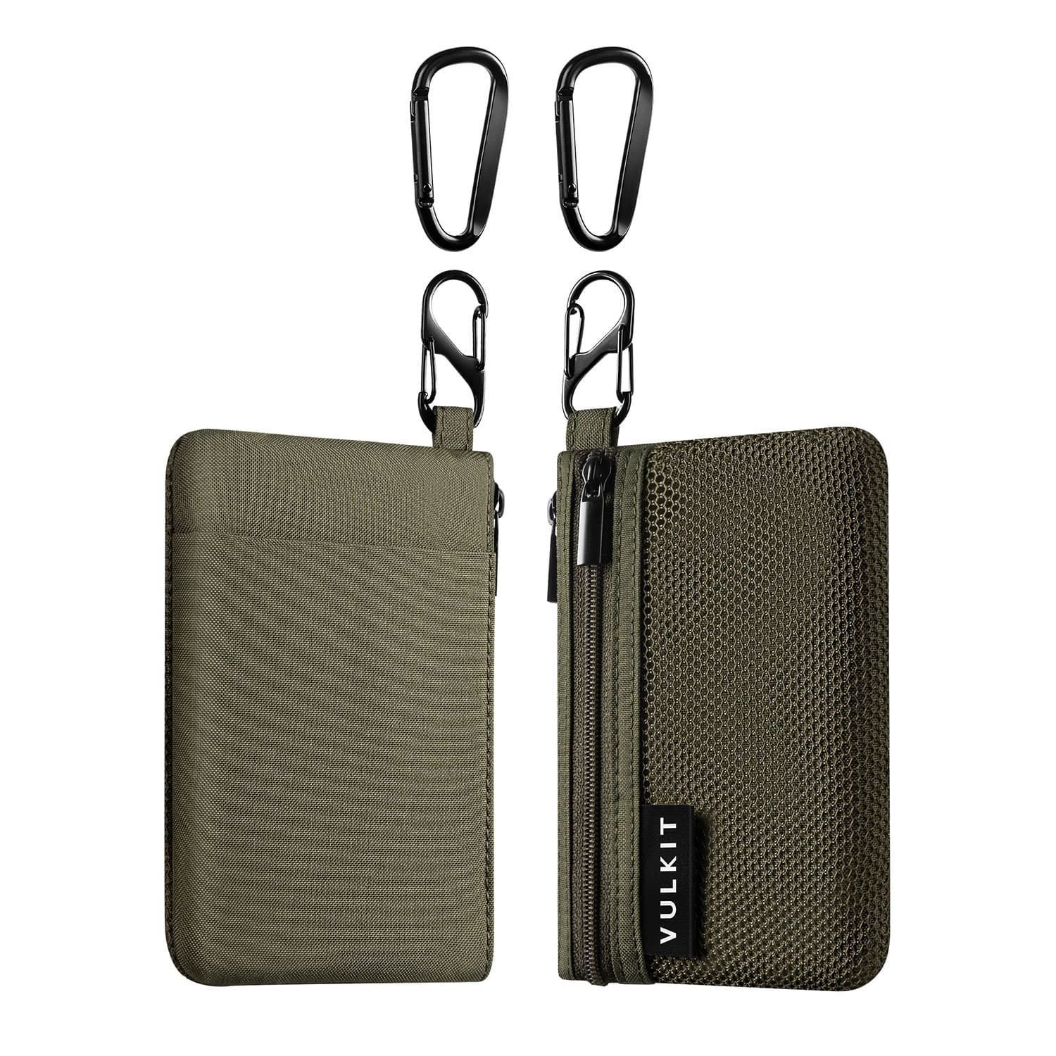 Vulkit VWW154 Mini Pouch Nero RFID con Moschettone