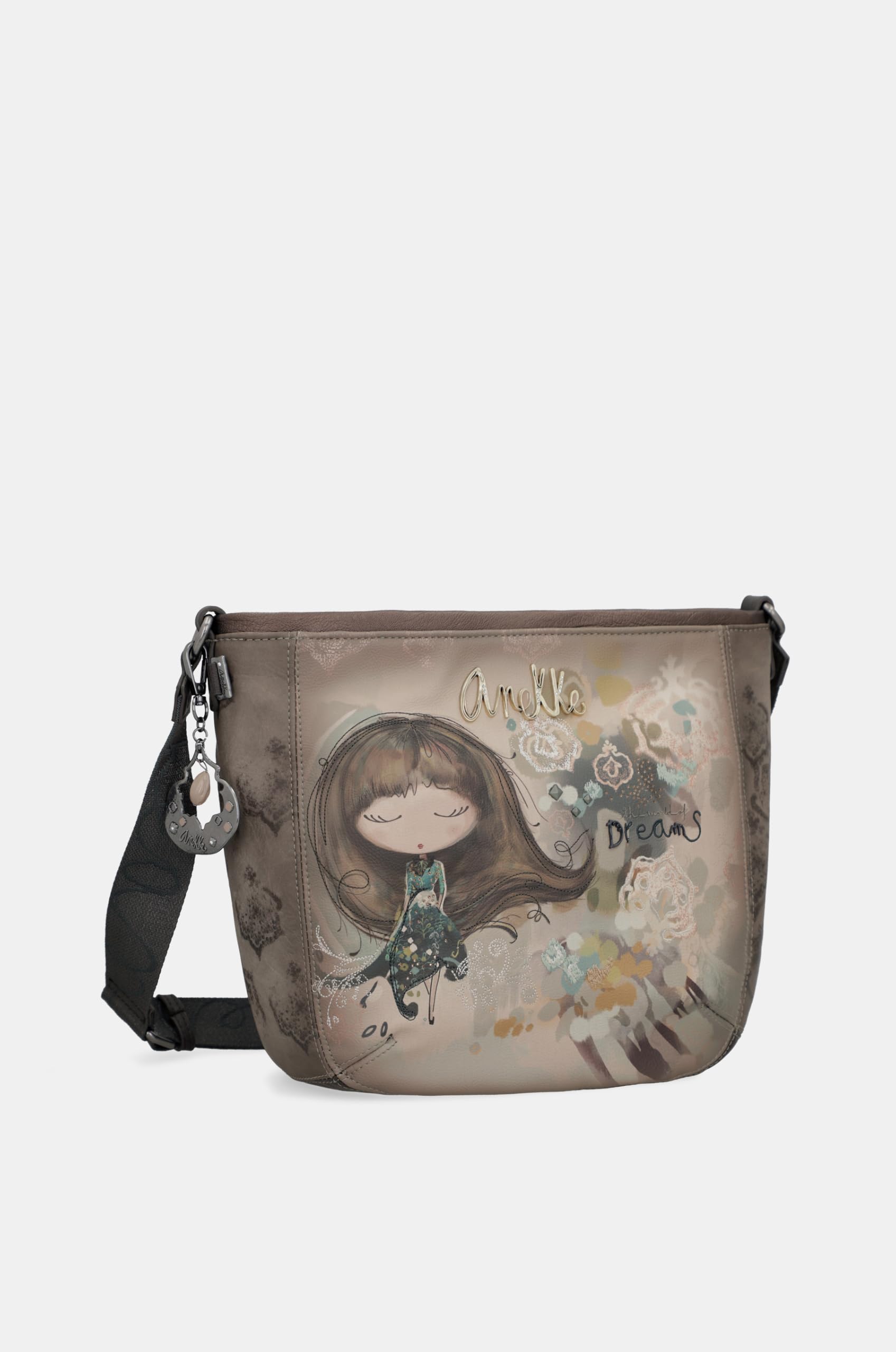 Anekke Real Tracolla Donna 27x26x13 cm con Cerniera