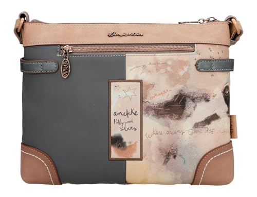 Anekke Hollywood Rettangolare Borsa a Tracolla 28x22 cm Blu