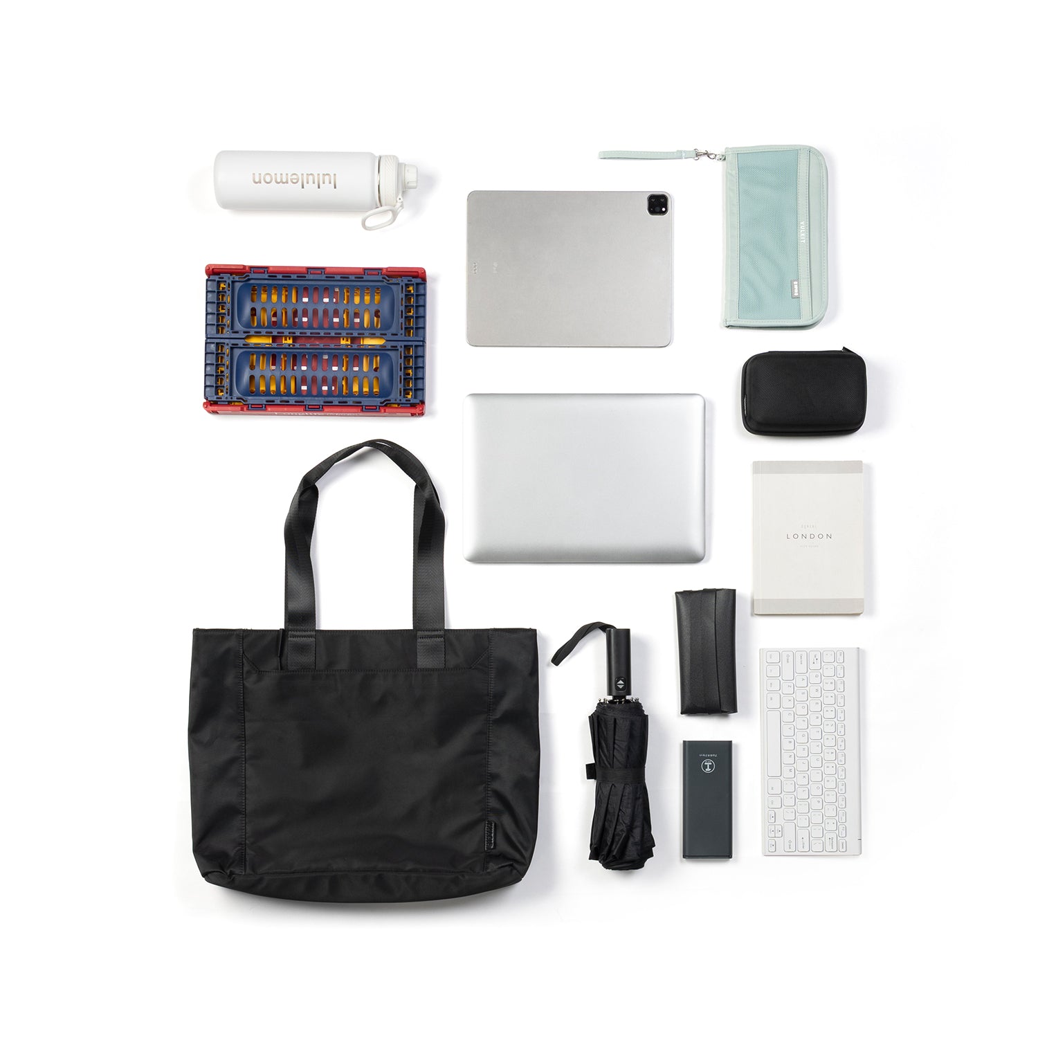 Vulkit VB114 City Flux Borsa Tote 15L Nera Porta PC