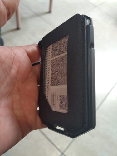 Dango M4 Maverick portafoglio Jet Black titanio RFID 9 carte
