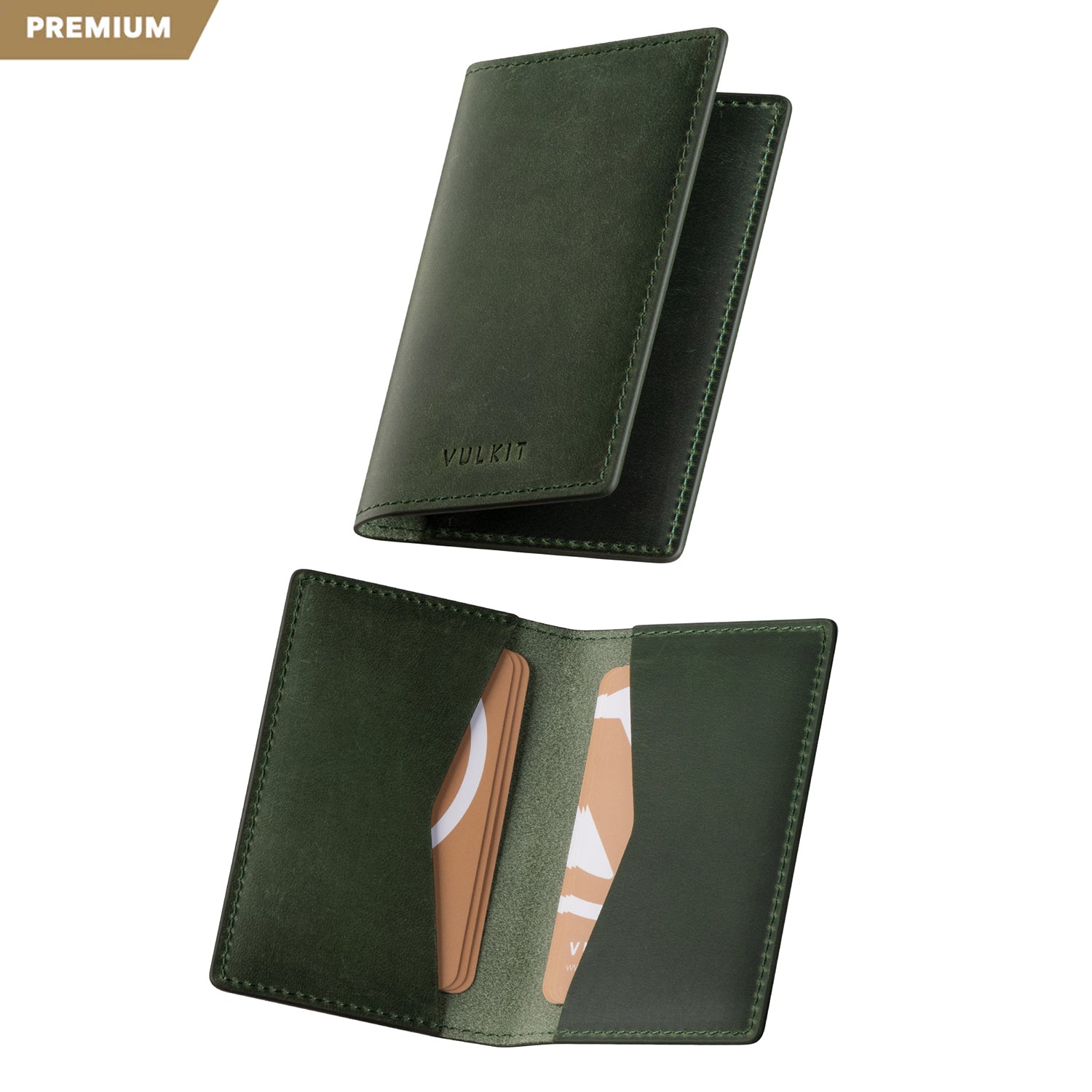 VULKIT VBC100P Porta Biglietti Pelle Nero Crazy Horse 20 Card