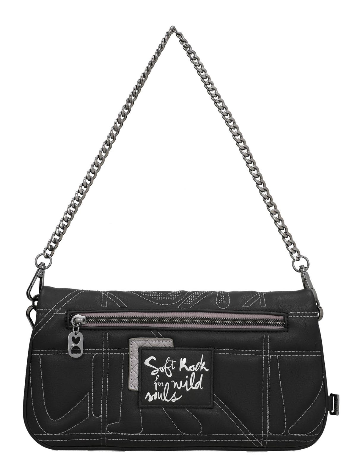 Anekke Iron Bandolera Borsa a Tracolla Nero 29 cm