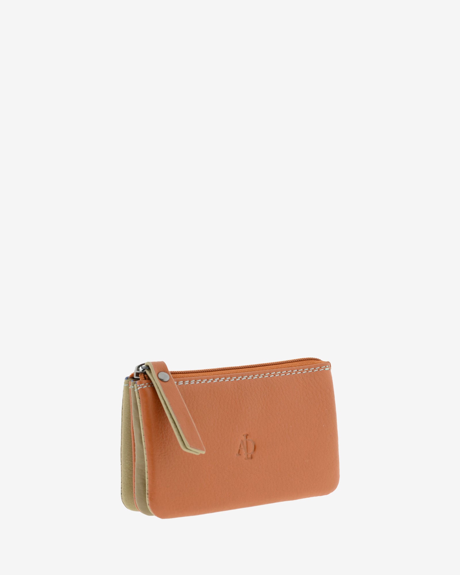 Adapell 4192 portamonete pelle senape 5 scomparti zip