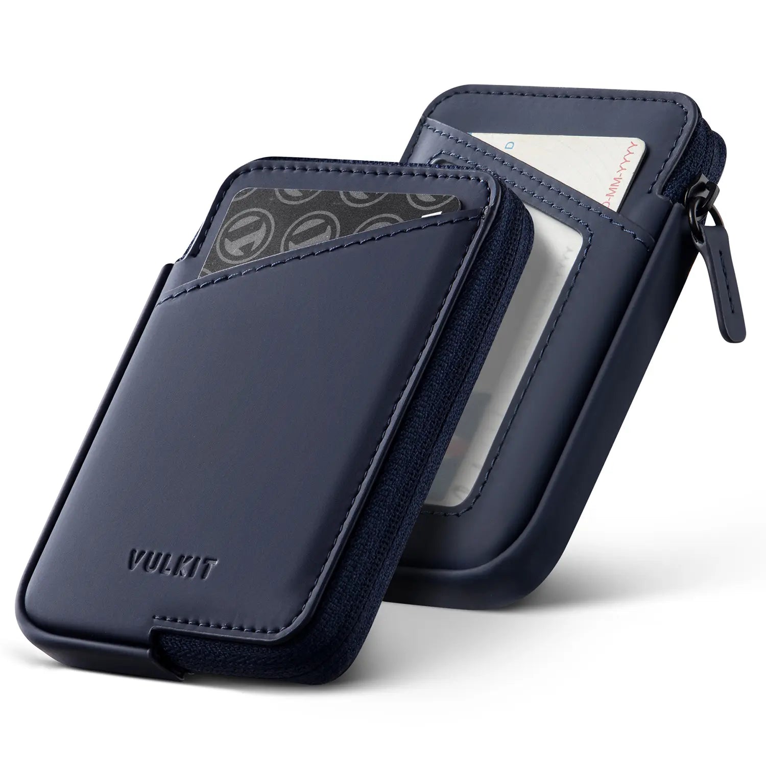 VULKIT VW113 portacarte RFID pelle nero slim
