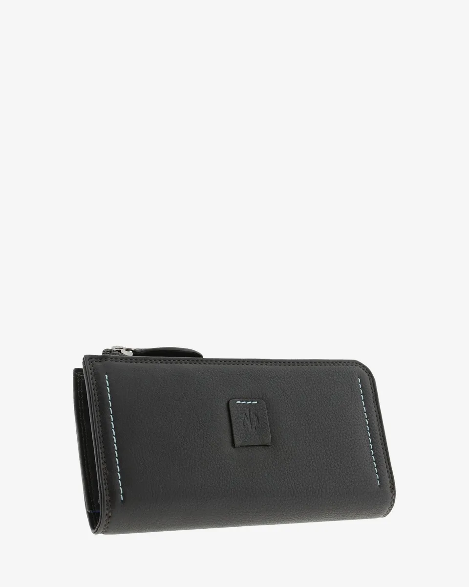 Adapell Annette 4161 portafoglio donna Nero 9 carte zip