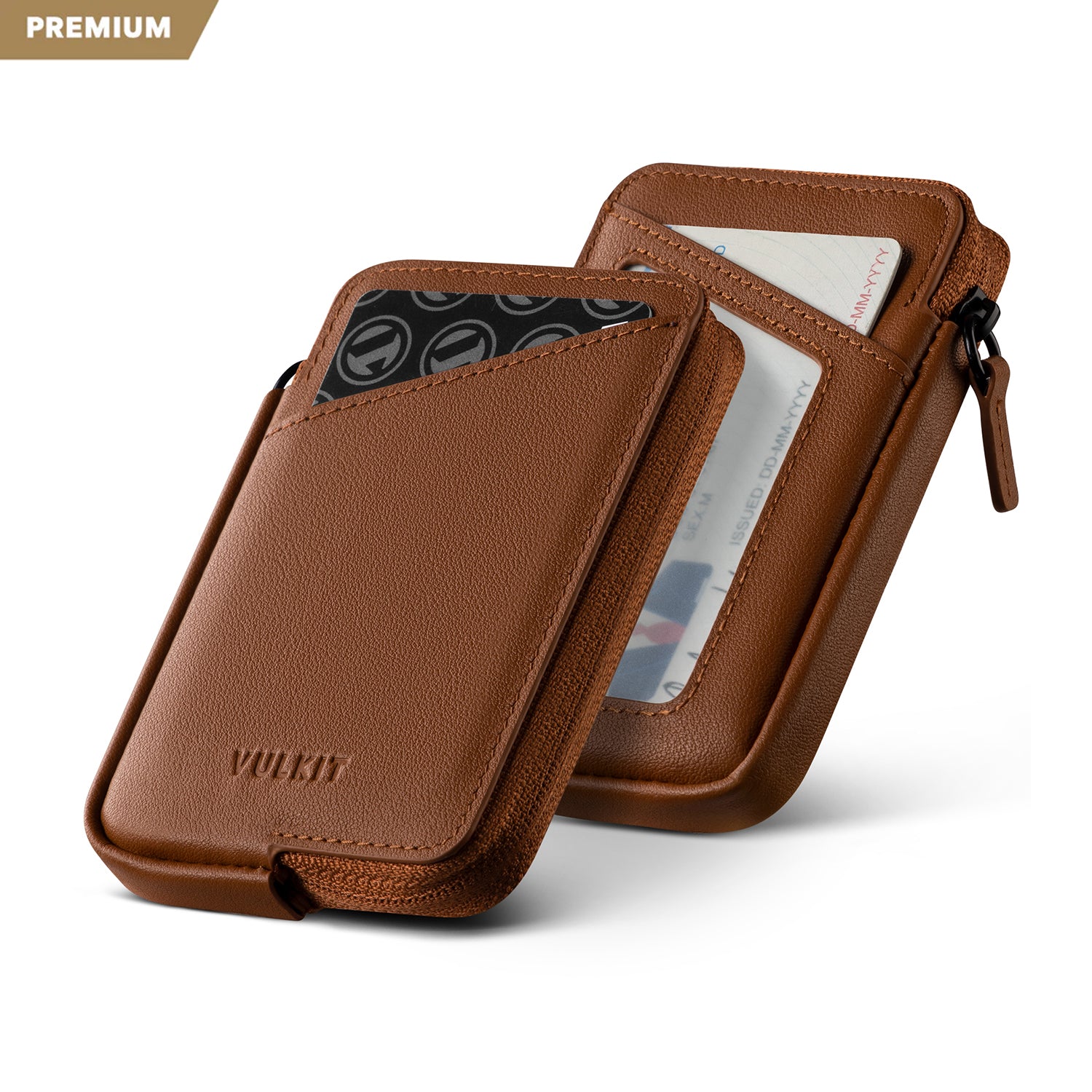VULKIT VW113P portacarte pelle nero RFID 10 carte