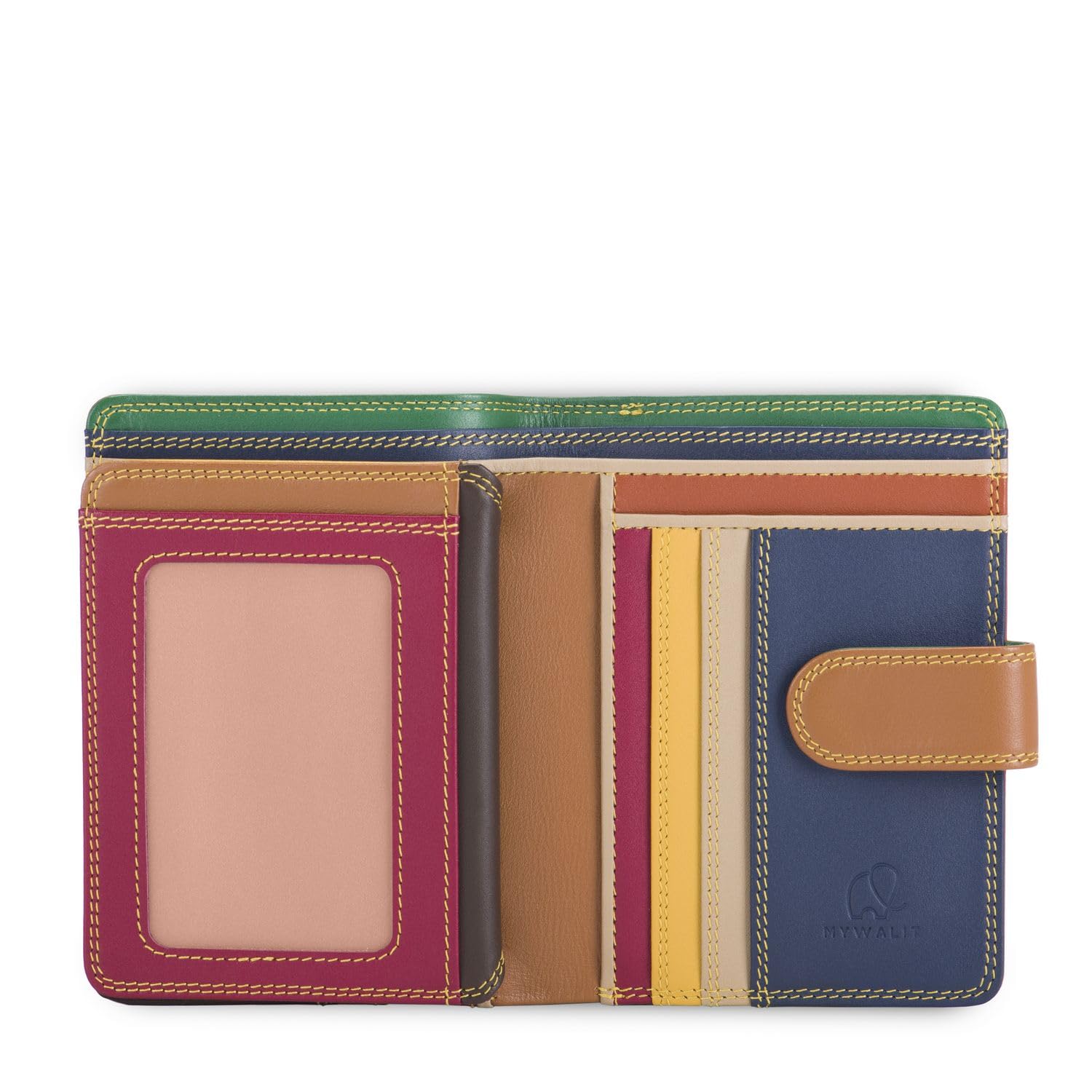Mywalit Milano 390 portafoglio zip bosco 9 carte