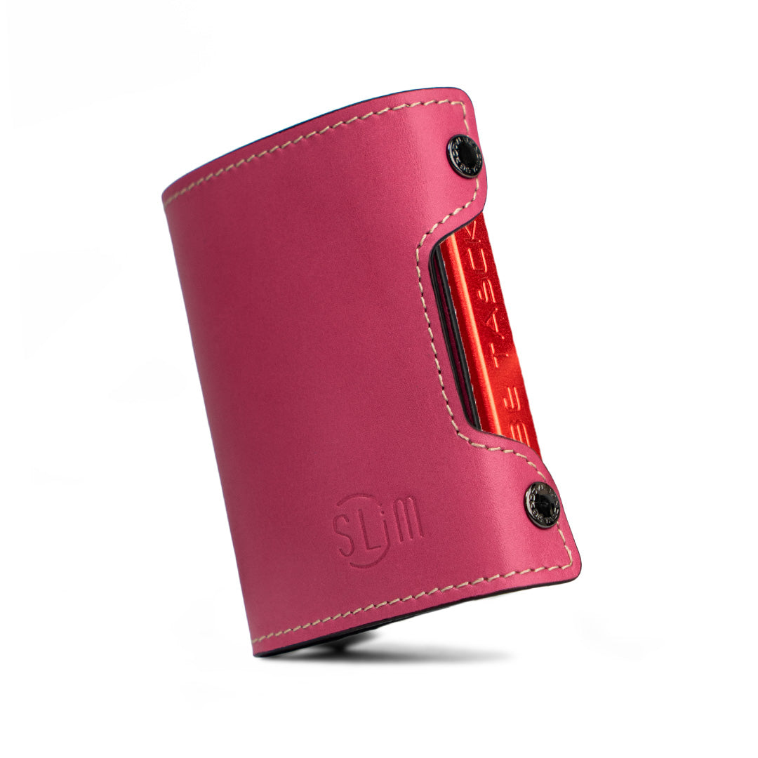 SLim Be Tasck Portafoglio Pelle Vegetale Fucsia Frame