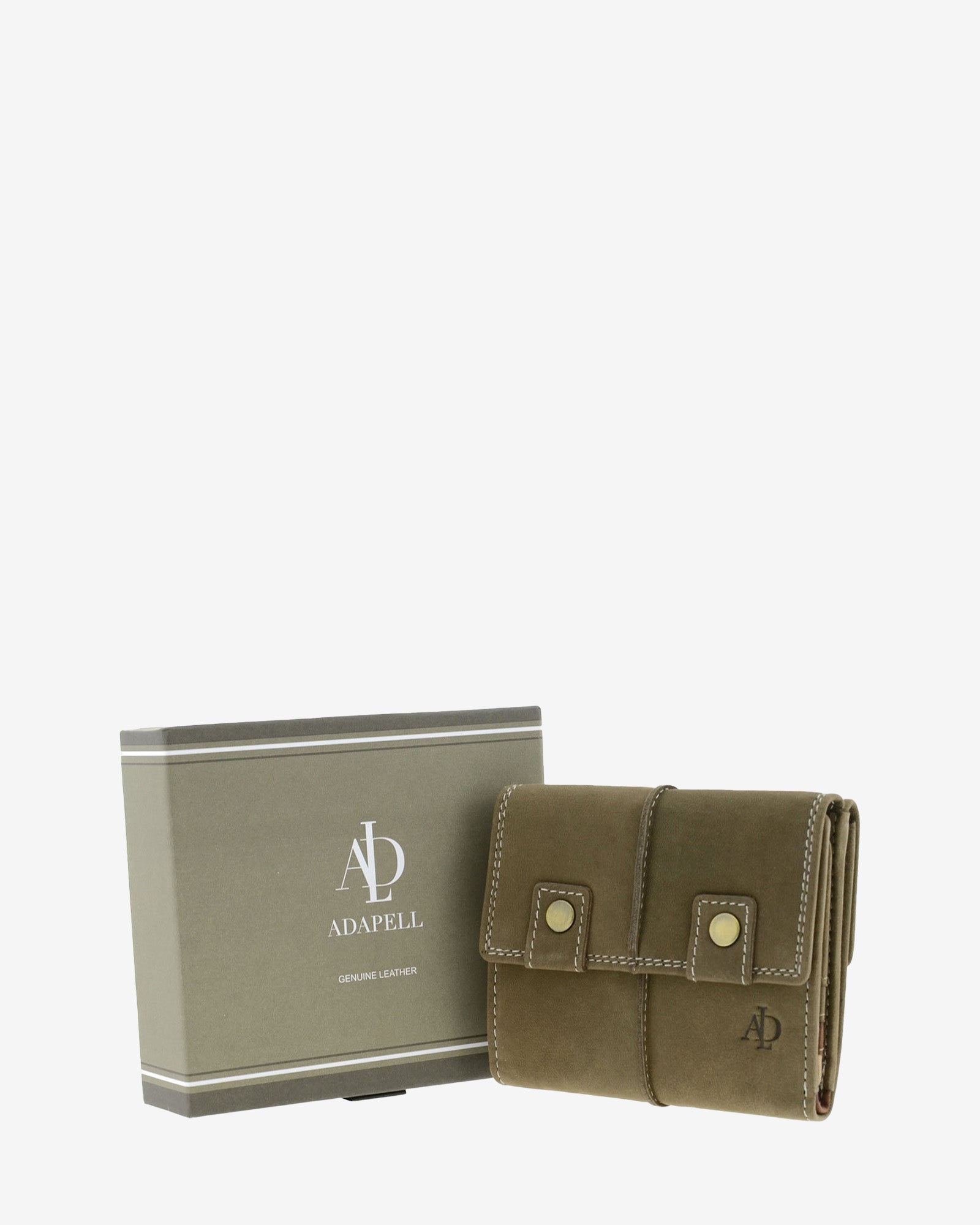 Adapell Shima 4219 portafoglio pelle oliva RFID 9 carte