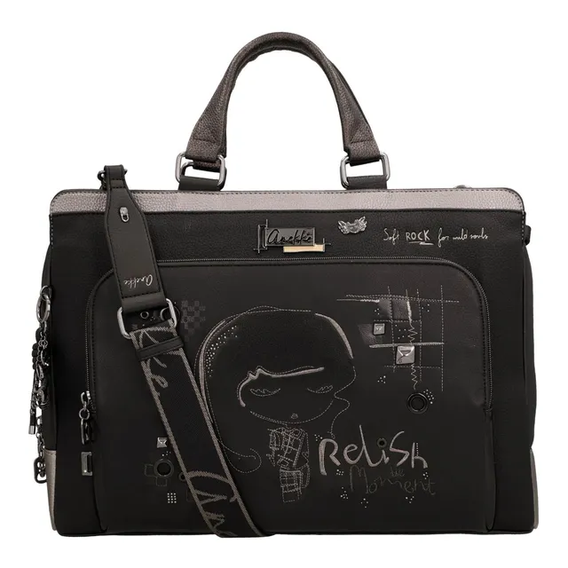 Anekke Iron Borsa Ufficio Laptop 41 cm Nero Multicolor