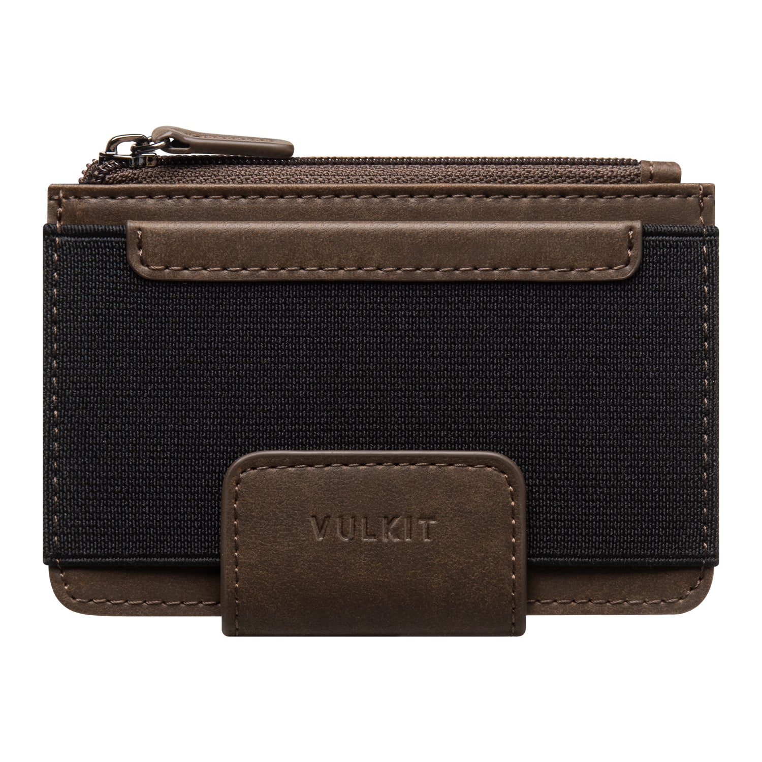 VULKIT VW110 Portafoglio Compatto Espresso RFID Pelle