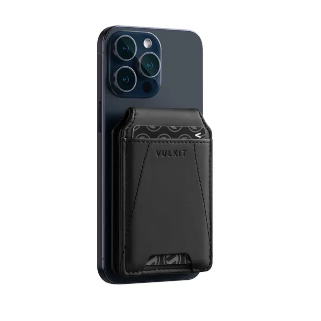 VULKIT VPA109 Portafoglio Magnetico Telefono Nero 4 Carte